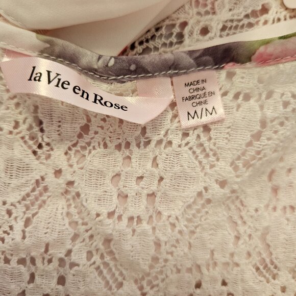 NWOT La Vie En Rose Pink Floral Inner Camisole and Shorts in Floral Size M - Picture 11 of 17